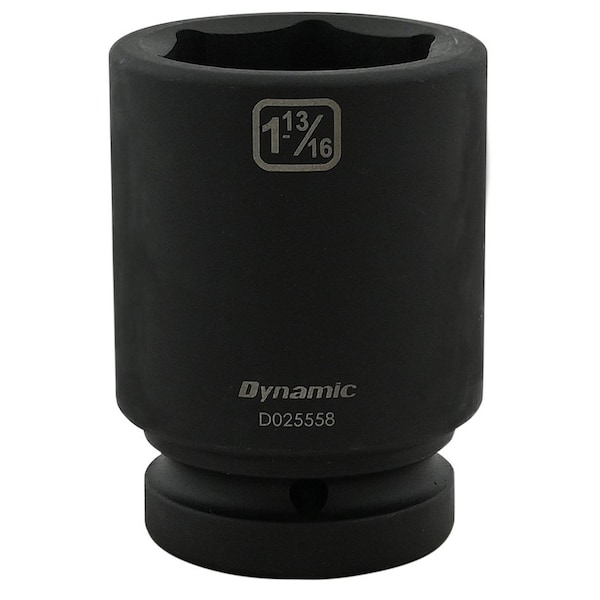1" Drive Deep Socket, Black Phosphate, Tools 1-13/16" X 1" Drive, 6 Point Deep Length